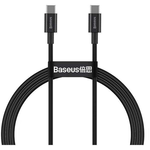 Baseus Superior, Fast Charging, CALYS-A01, USB-C la USB-C, 1m, Black