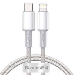Baseus High Density Braided CATLGD-02, USB-C la Lightning, 1m, White