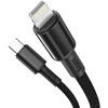 Baseus High Density Braided CATLGD-01, USB-C la Lightning, 1m, Black