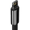 Baseus Tungsten Gold, Fast Charging CALWJ-01 USB la Lightning, 1m, Black