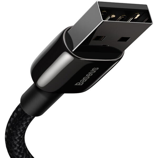 Baseus Tungsten Gold, Fast Charging CALWJ-01 USB la Lightning, 1m, Black