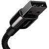 Baseus Tungsten Gold, Fast Charging CALWJ-A01 USB la Lightning, 2m, Black