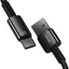 Baseus Tungsten Gold, Fast Charging CATWJ-B01 USB la USB-C, 1m, Black
