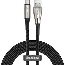 Water Drop-shaped CATSD-M01, USB la USB-C, 1m, Black