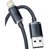 Baseus Crystal Shine CAJY000001 USB la Lightning, 1.2m, Black