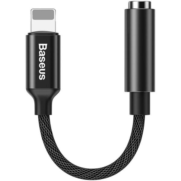 Adaptor Baseus CALL3-01 Lightning la 3.5mm jack, Black