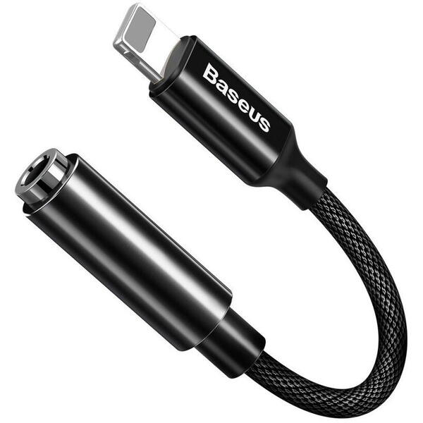 Adaptor Baseus CALL3-01 Lightning la 3.5mm jack, Black