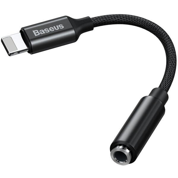 Adaptor Baseus CALL3-01 Lightning la 3.5mm jack, Black