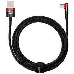 Baseus MVP 2, Fast Charging CAVP000520, USB la USB-C, 2m, Black-Red