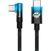 Baseus MVP 2, Fast Charging CAVP000721, USB-C la USB-C, 2m, Black-Blue