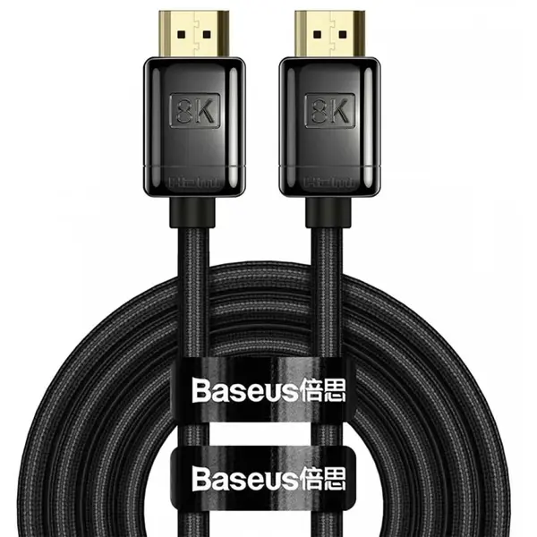 Baseus HD Series, HDMI Tata la HDMI Tata, 8K, 2m, Negru