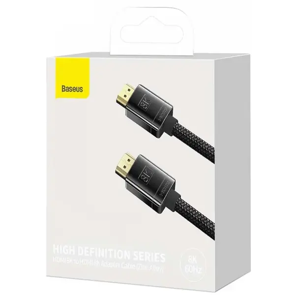 Baseus HD Series, HDMI Tata la HDMI Tata, 8K, 2m, Negru