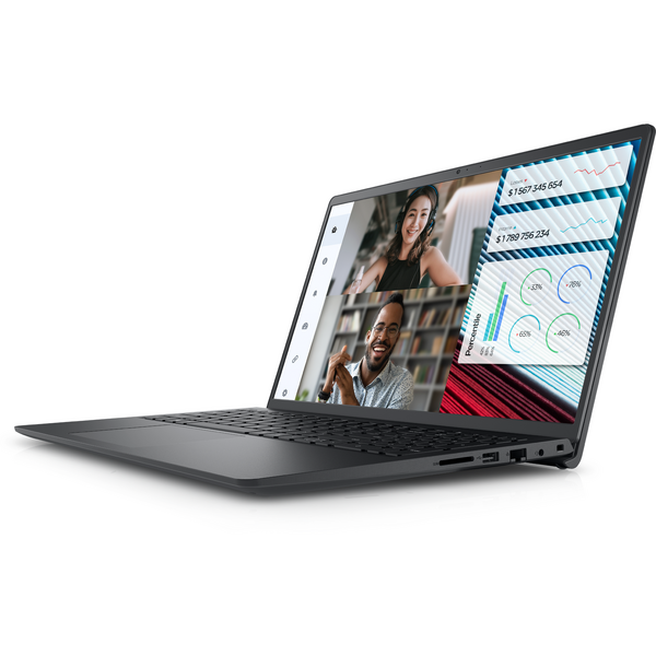 Laptop Dell Vostro 3520, 15.6 inch FHD 120Hz, Intel Core i5-1235U With IPU, 8GB DDR4, 512GB SSD, Intel Iris Xe, Win 11 Pro, Carbon Black, 3Yr ProSupport