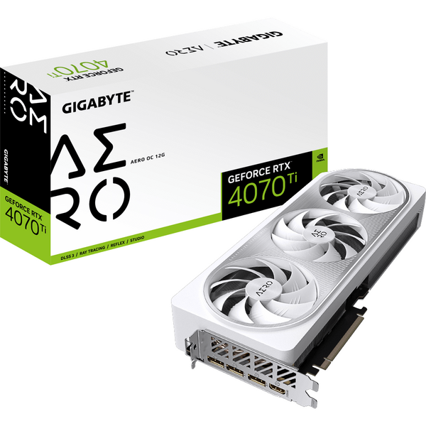 Placa video Gigabyte GeForce RTX 4070 Ti AERO OC 12GB GDDR6X 192 Bit V.2