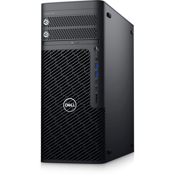 Sistem Brand Dell Precision 7865 Tower, AMD Ryzen Threadripper PRO 5965WX, 64GB DDR4, 1TB SSD + 8TB HDD, nVidia RTX A4000 16GB, Windows 11 Pro, Negru