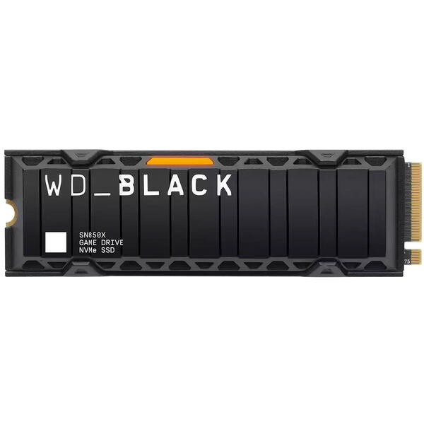 SSD WD Black SN850X Heatsink 2TB PCI Express 4.0 x4 M.2 2280