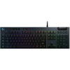 Tastatura gaming Logitech G815 LIGHTSYNC  RGB Mecanica Linear switch, Negru