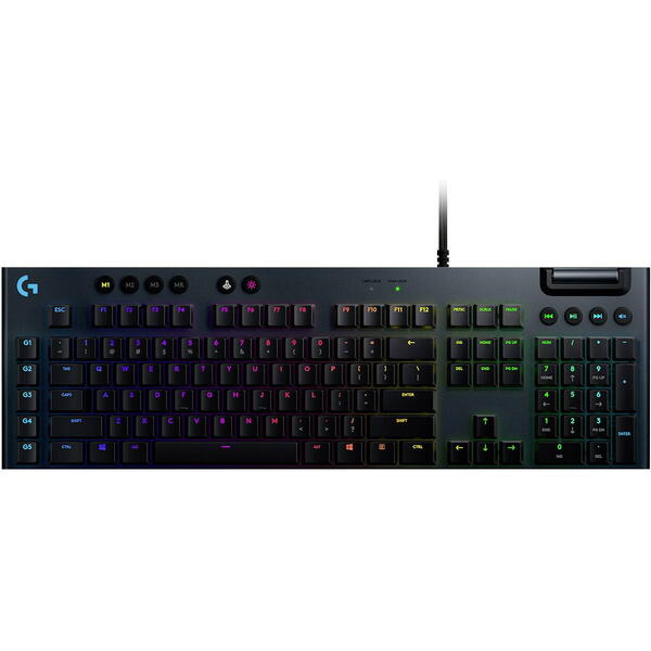 Tastatura gaming Logitech G815 Lightsync RGB GL Clicky Mecanica