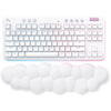 Tastatura gaming Logitech G715 White RGB TKL LIGHTSPEED Switch GX Red Mecanica Wireless