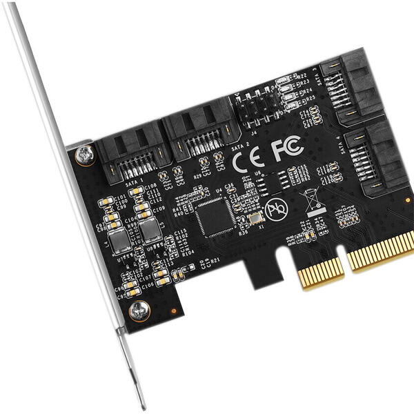 Adaptor SSD/HDD AXAGON PCIE la 4x SATA 3