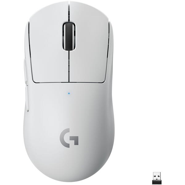Mouse gaming Logitech G Pro X Superlight Lightspeed Wireless, 25000 dpi, Alb