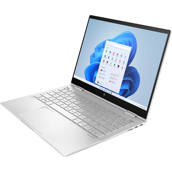 Ultrabook HP ENVY x360 13-bf0017nn, 13.3 inch FHD IPS Touch, Intel Core i7-1250U, 16GB DDR4, 512GB SSD, Intel Iris Xe Graphics, Windows 11 Home, Natural Silver