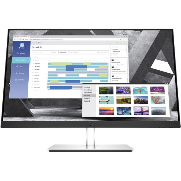 Monitor LED HP E27q G4 27 inch QHD, 5 ms Negru 60 Hz