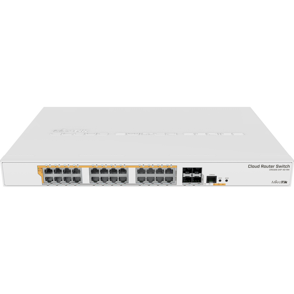 Switch MikroTik CRS328-24P-4S+RM 24 porturi Gigabit, POE