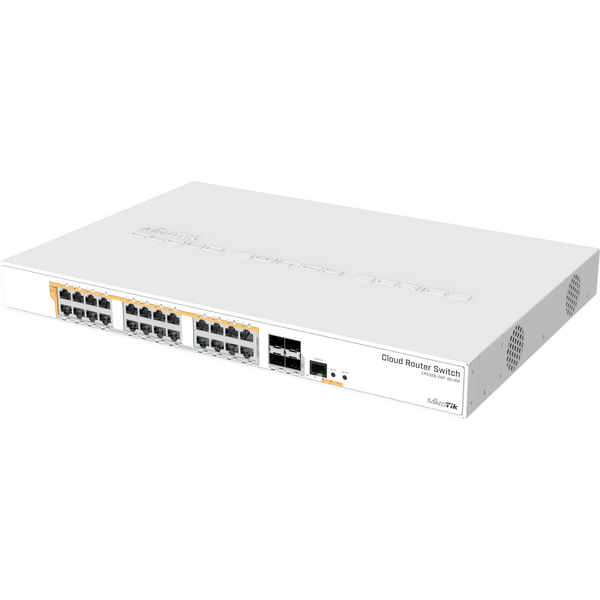 Switch MikroTik CRS328-24P-4S+RM 24 porturi Gigabit, POE