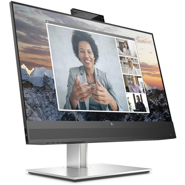 Monitor LED HP E24m G4 23.8 inch FHD IPS 5 ms 75 Hz Webcam USB-C Negru