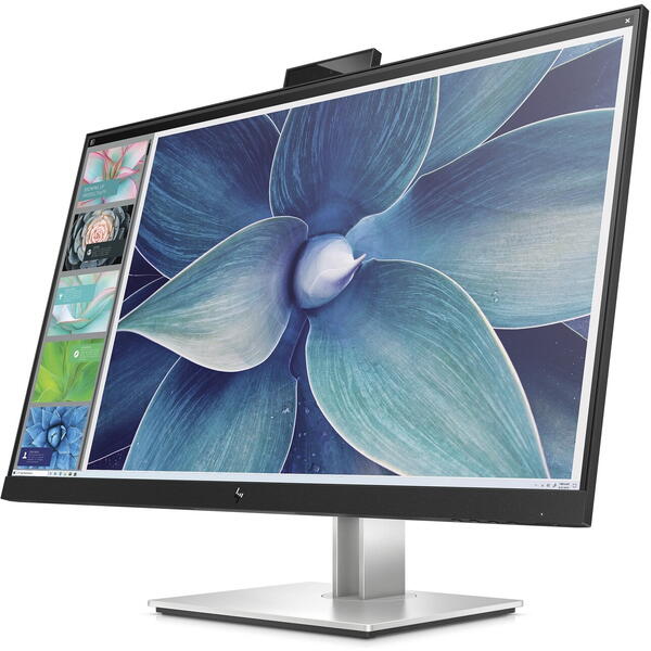 Monitor LED HP E27d G4 27 inch QHD IPS 5 ms 60 Hz Webcam USB-C Argintiu