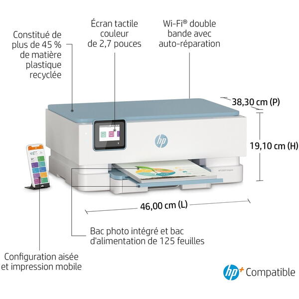Multifunctionala HP ENVY Inspire 7221e, InkJet, Color, Format A4, Duplex, Wi-fi
