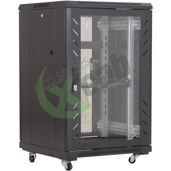 Cabinet Metalic Ecoline Eco Xcab 19inch 22U 600 x 1000 Black