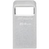 Memorie USB Kingston DataTraveler Micro, 64GB, USB 3.0, Silver