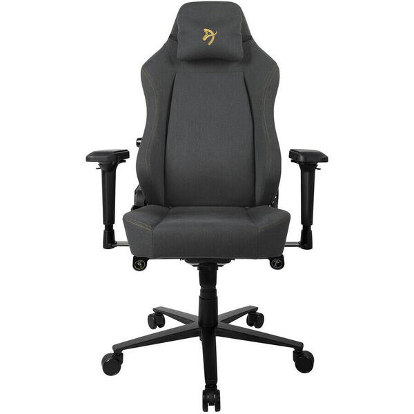 Scaun Gaming AROZZI Primo Woven Fabric Black, Gold logo