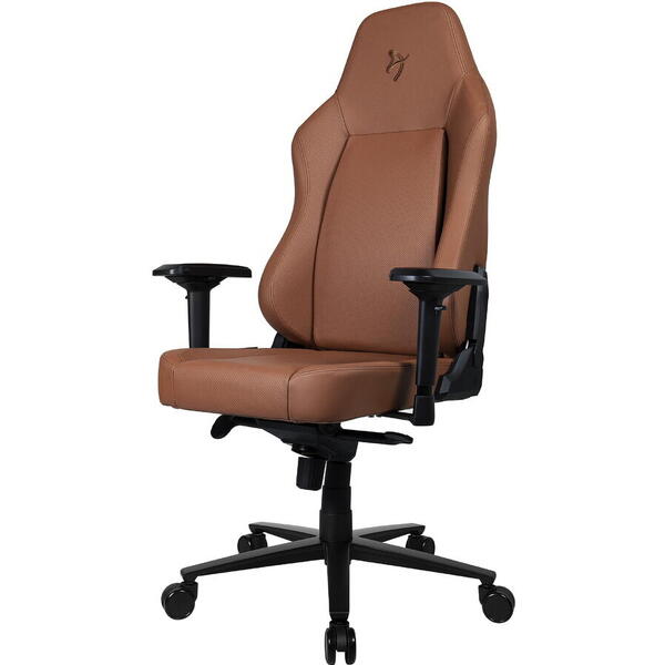 Scaun Gaming AROZZI Primo, piele premium, brown