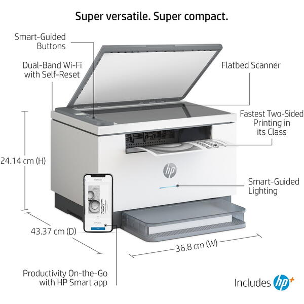 Multifunctionala HP LaserJet M234dwe Laser, Monocrom, Format A4, Duplex, Wi-Fi