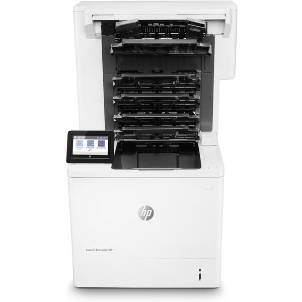 Imprimanta laser monocrom HP LaserJet Enterprise M611dn, Monocrom, Laser, Format A4, Retea