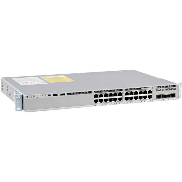 Switch Cisco C9200L-24P-4G-E 24 porturi, PoE+