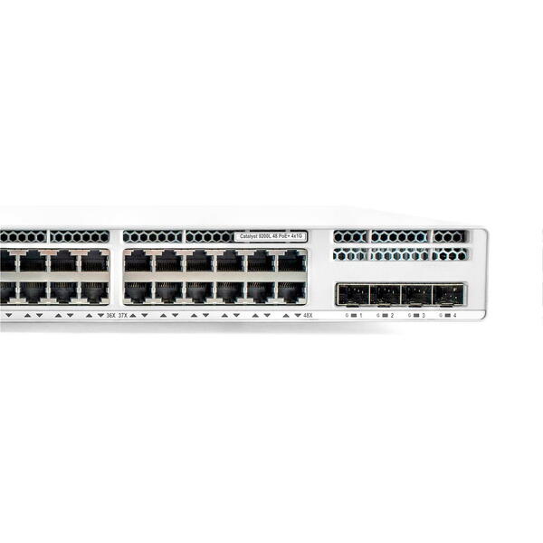 Switch Cisco C9200L-48P-4G-E 48 porturi, POE+, 4 x 1G