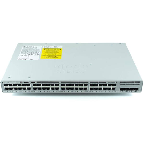 Switch Cisco C9200L-48T-4X-E, 48 porturi, 4 x 10G