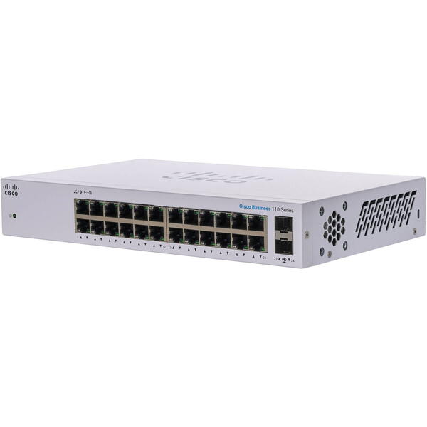 Switch Cisco CBS110-24T-EU 24 porturi Gigabit, 2x1G SFP Shared