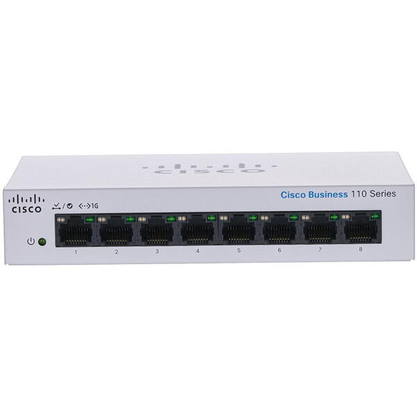 Switch Cisco CBS110-8T-D-EU 8 porturi