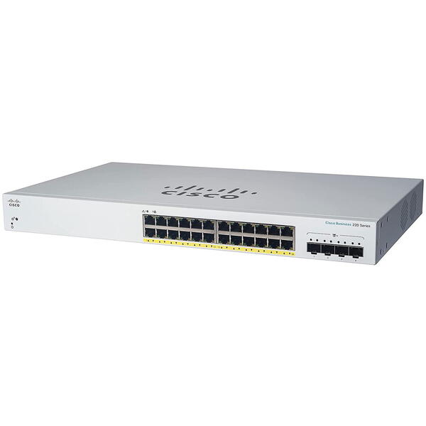 Switch Cisco CBS220-24P-4G-EU 24 porturi, POE 4x1G SFP