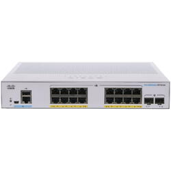 Switch Cisco CBS350-16P-2G-EU 16 porturi Gigabit, PoE, 2x1G SFP