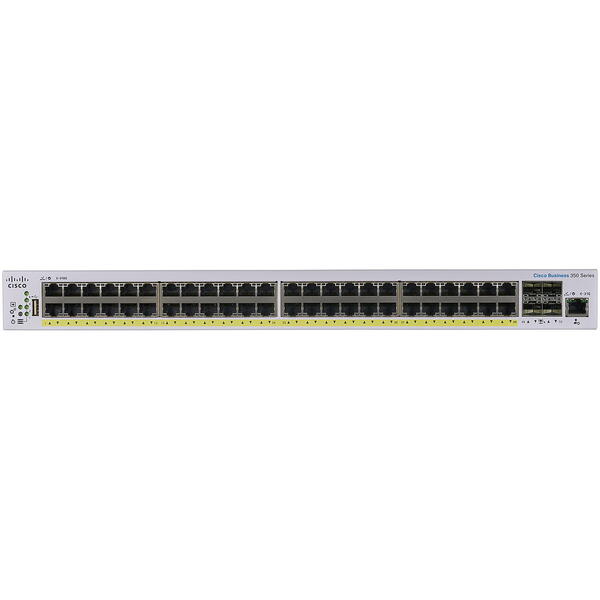 Switch Cisco CBS350-48P-4X-EU 48 porturi Gigabit, PoE, 4x10G SFP+