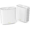 Router Wireless Asus Mesh ZenWiFi AX XT8 Tri-Band WiFi 6 White 2 Pack