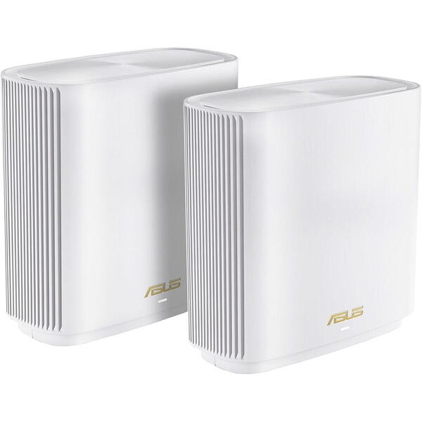 Router Wireless Asus Mesh ZenWiFi AX XT8 Tri-Band WiFi 6 White 2 Pack