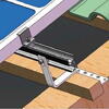 Kinsend Set de accesorii montaj pentru sisteme solare pe acoperis din tigla
