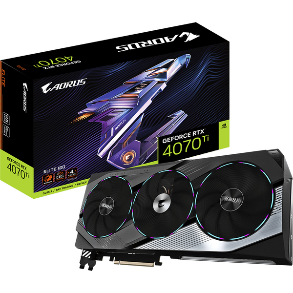 Placa video Gigabyte AORUS GeForce RTX 4070 Ti ELITE 12GB GDDR6X 192 Bit